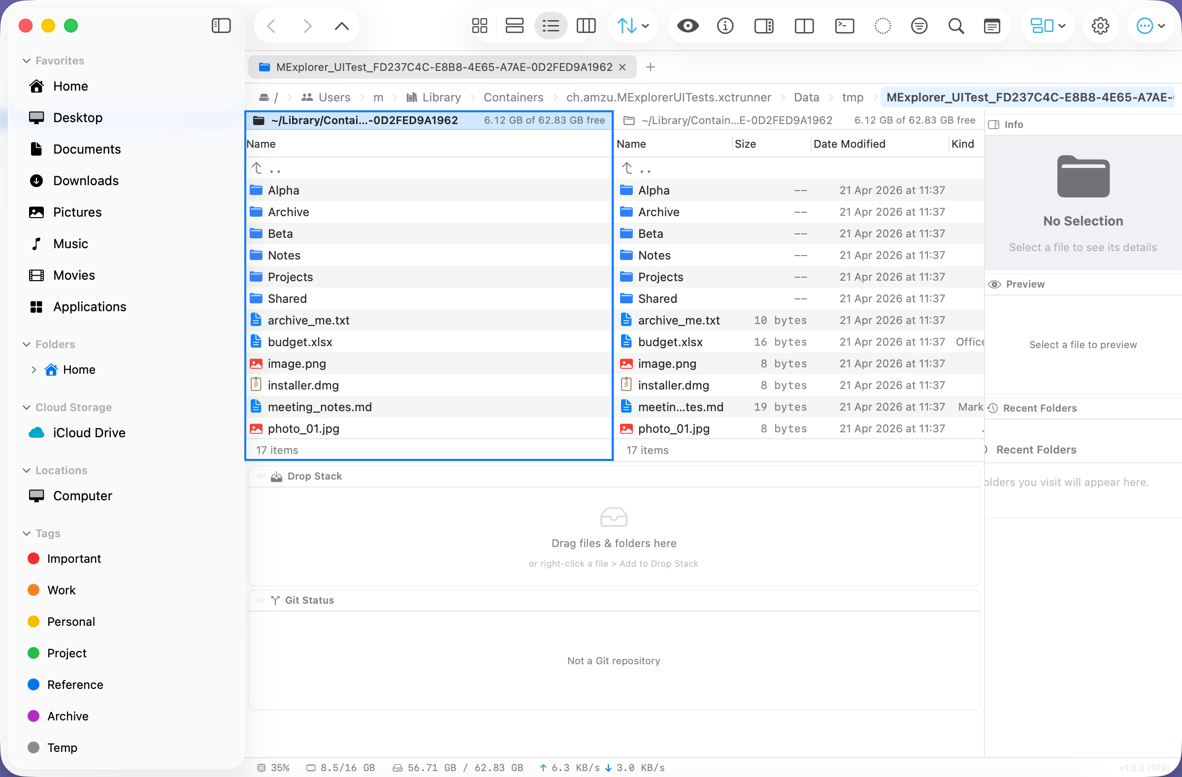 MExplorer with KDE Dolphin preset applied
